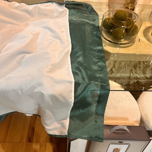 COPY - COPY - COPY - Teal silk look window panels - 54 x 92 inches - Picture 5 of 6